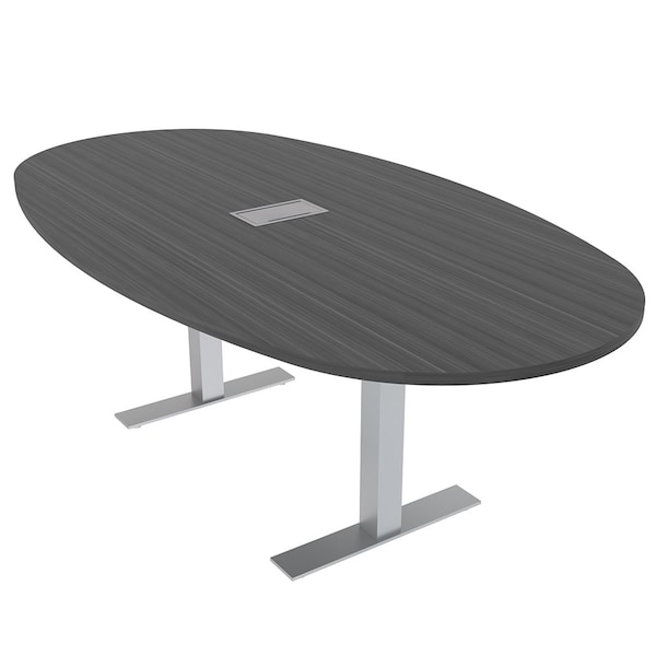 Skutchi Designs 45.25 in W, 84 in L, 29 in H, Engineered Wood Top, Grey HAR-BOVL-46X84-T-ELEC-ASIANNIGHT - main